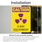 Signmission Radiation & Laser Sign, 10 in H x 7 in W, Vinyl Decal, Rectangle OS-2PACK-CR-D-710-V-10282 - alternate 6